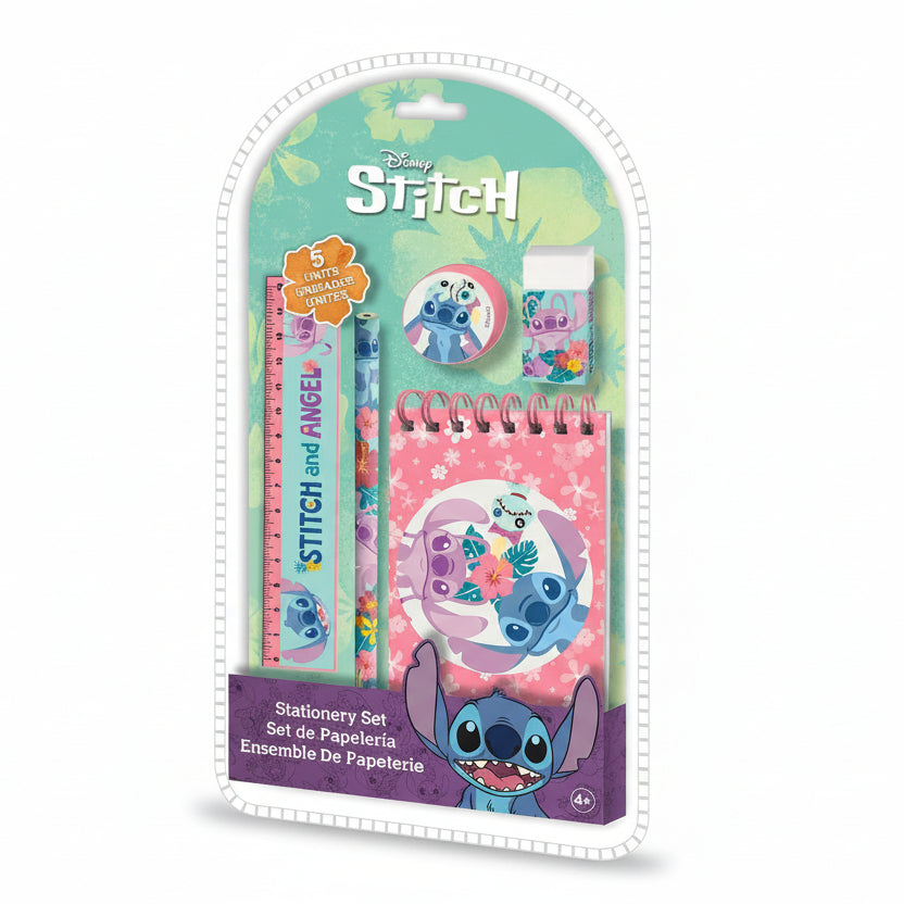 Set de Papeterie Stitch 5 pièces