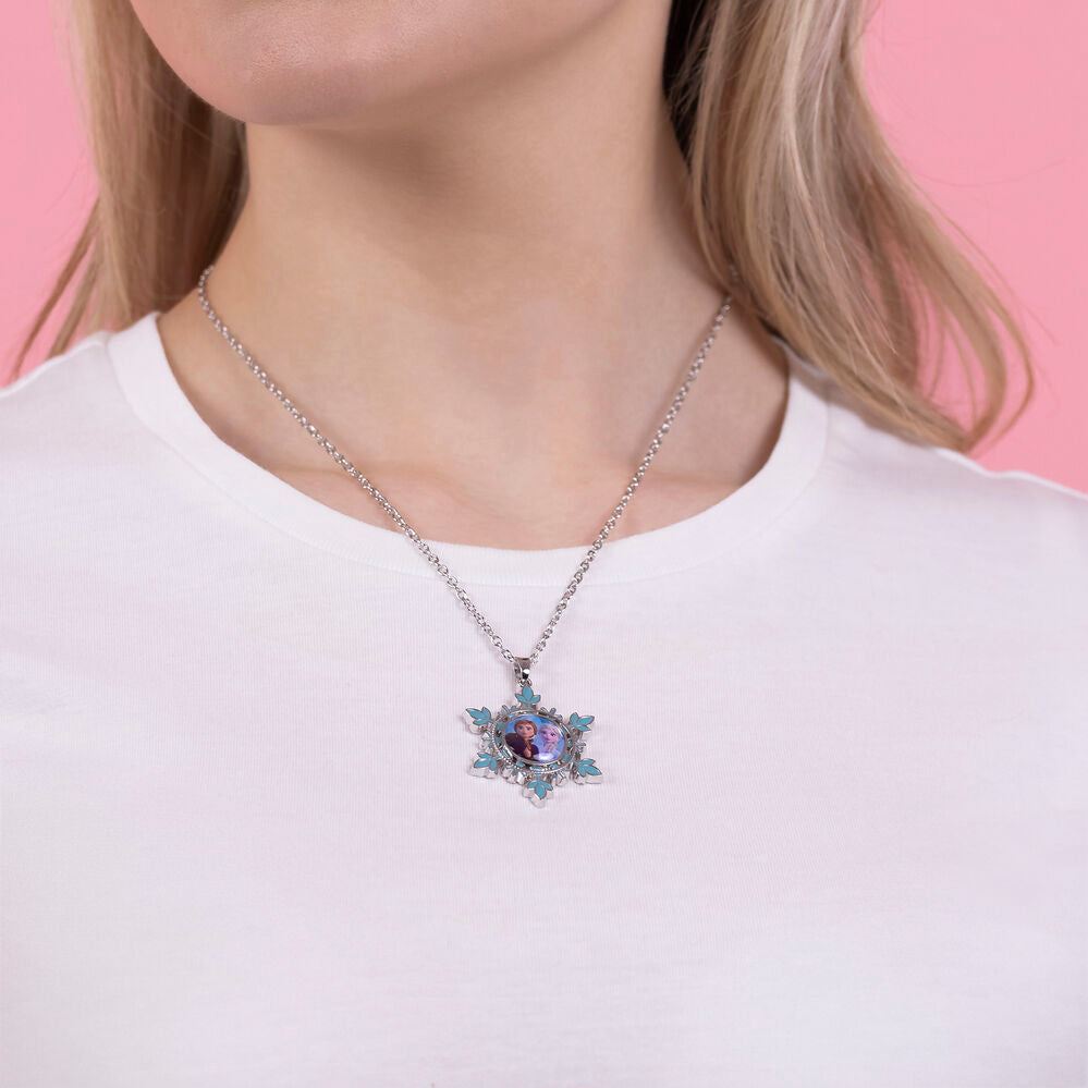 Collier Flocon Elsa et Anna - La Reine des Neiges