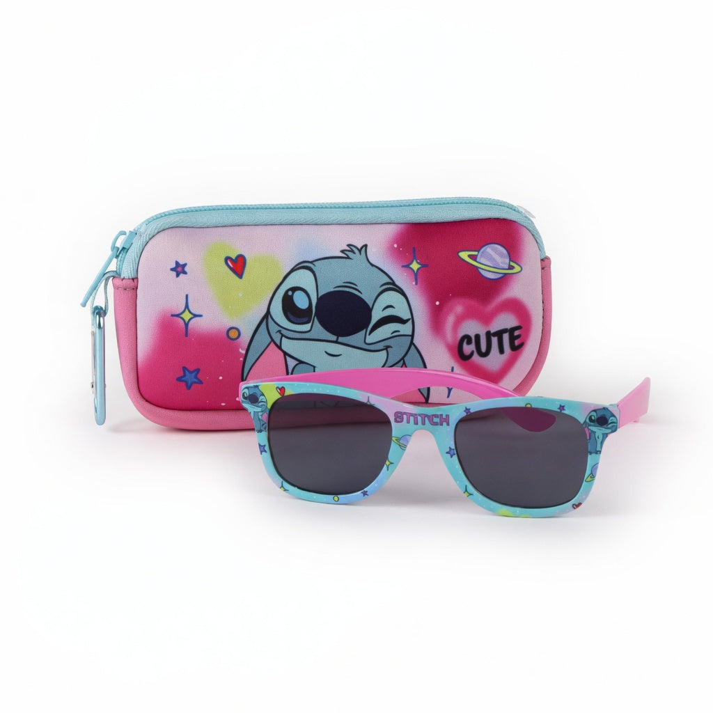 Lunettes de soleil Stitch avec étui - Filtre UV catégorie 3