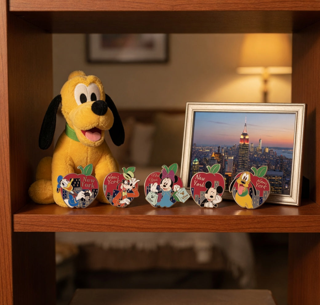 Set 5 Pin's Exclusifs Disney Store New York - Mickey & Amis