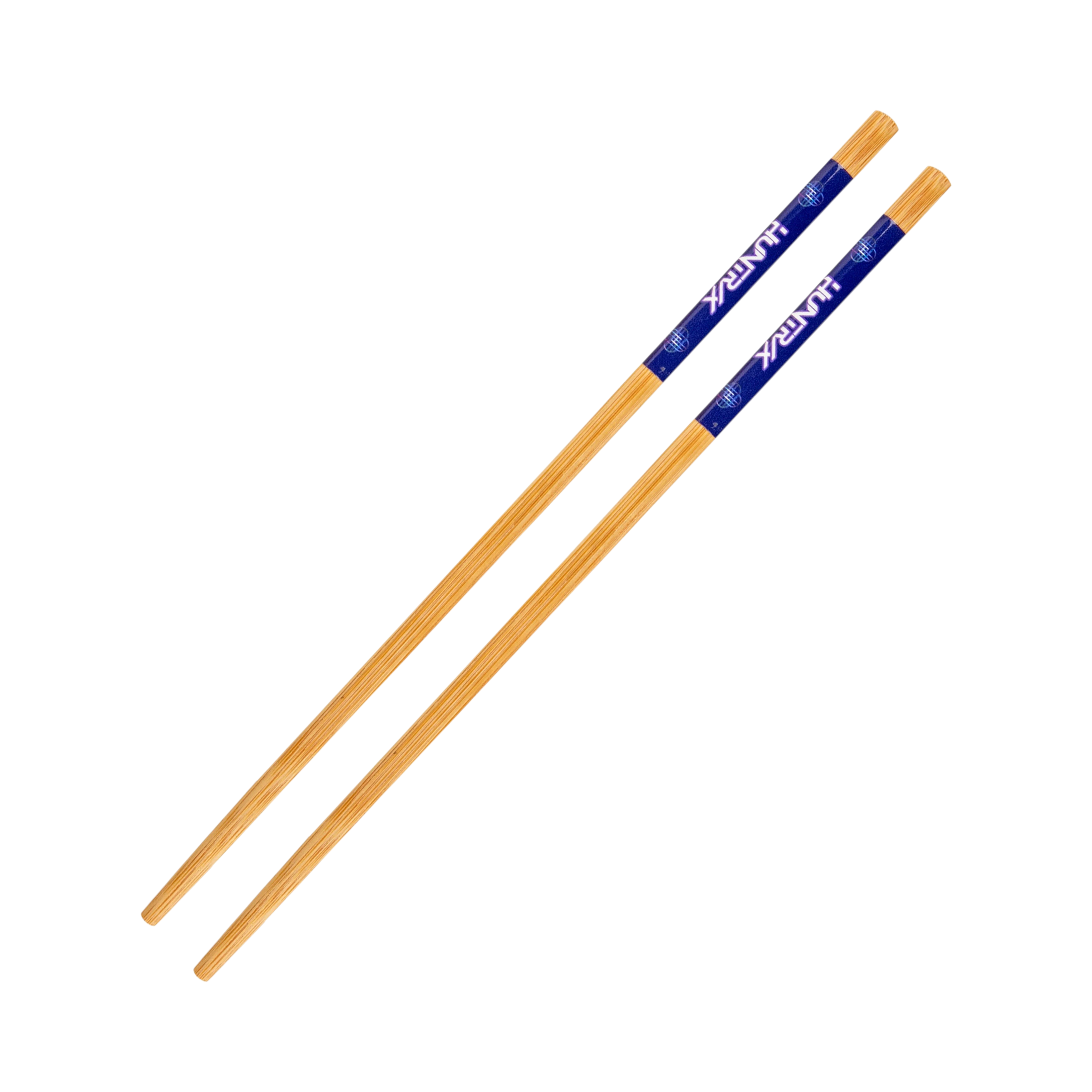 Baguettes en bambou Le Studio Fantastique avec détails bleus et logo Demon Hunters pour bol à ramen