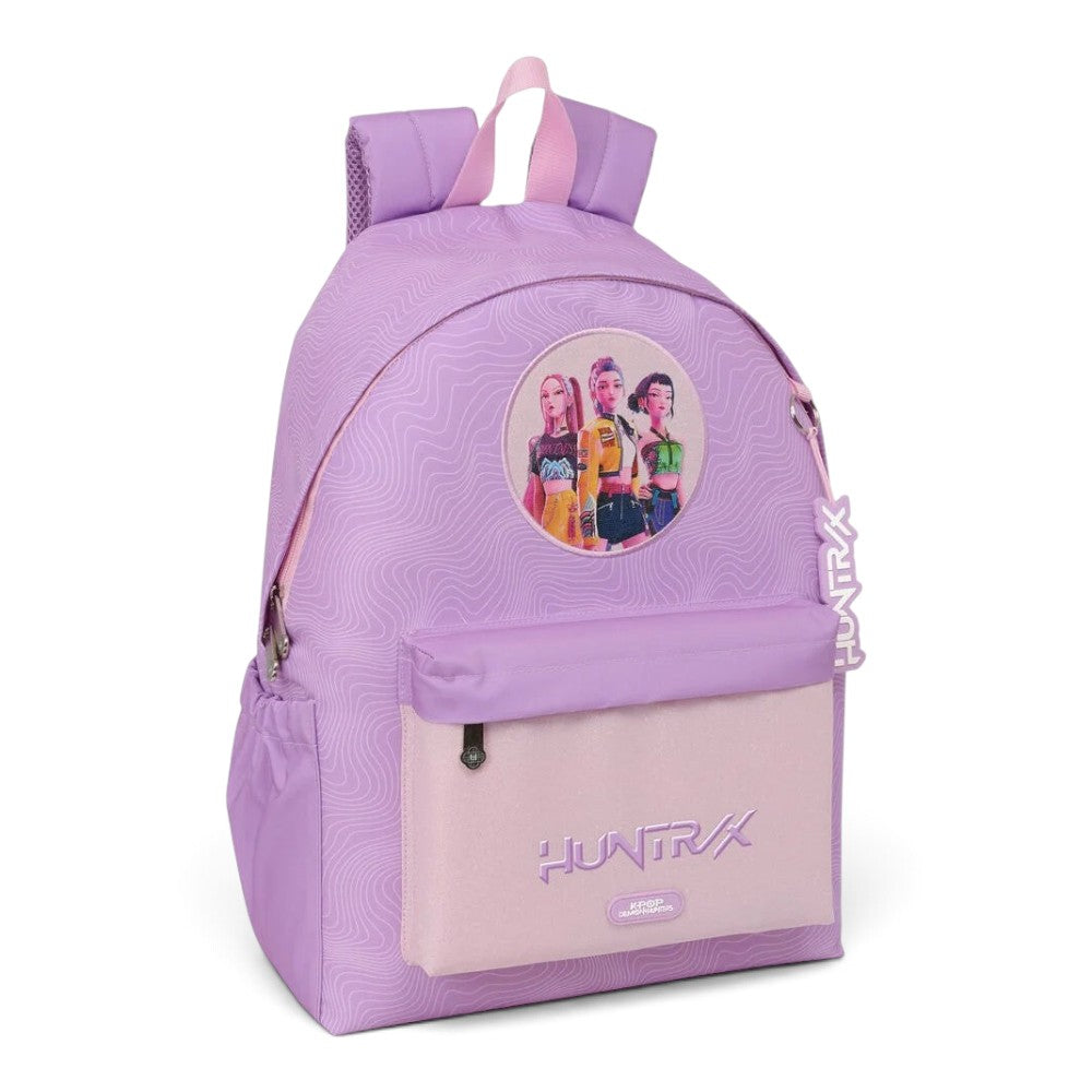 Sac à dos Le Studio Fantastique rose Huntrix avec motif KPop Demon Hunters et compartiment pour ordinateur portable