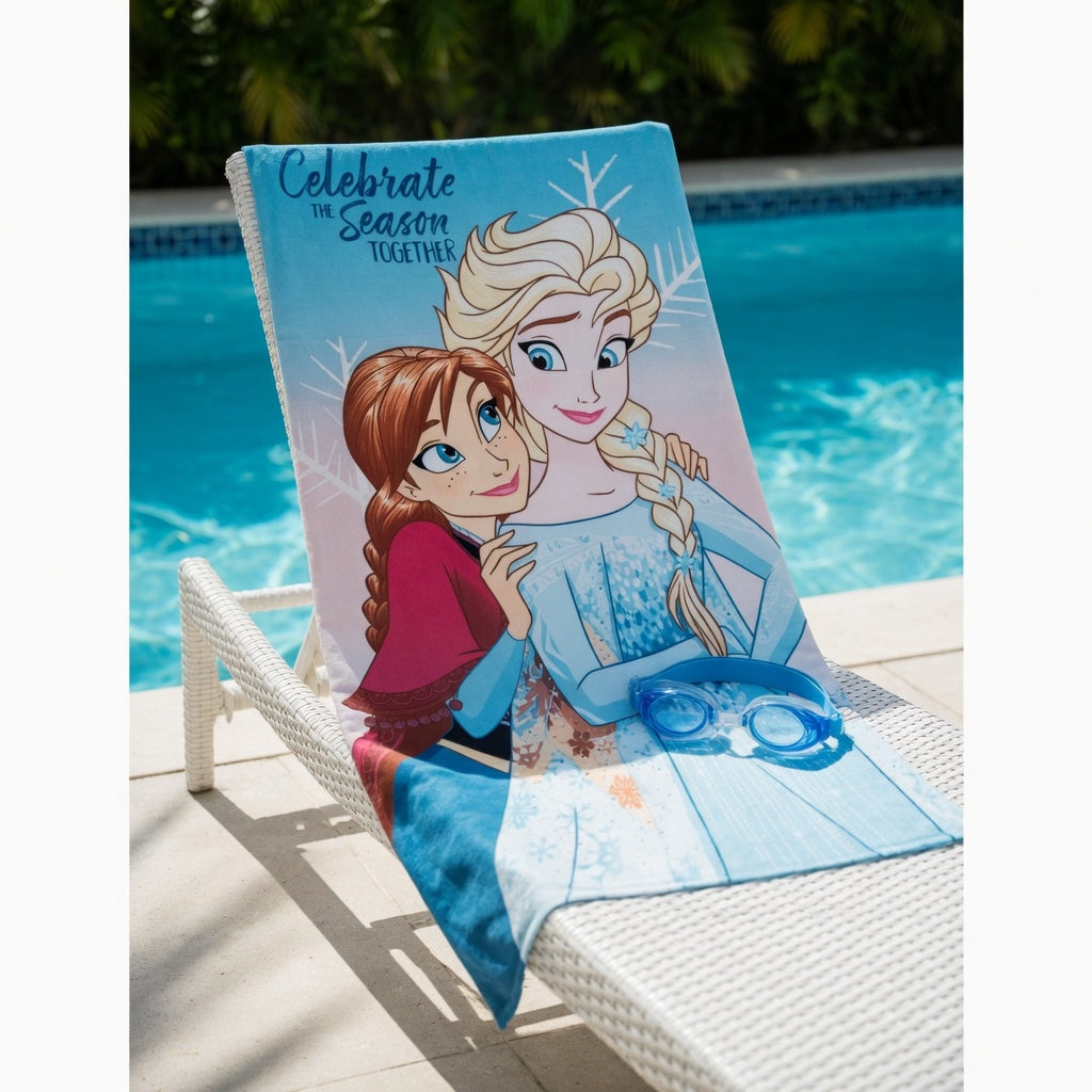 Set Serviette Microfibre + Lunettes de Natation - La Reine des Neiges