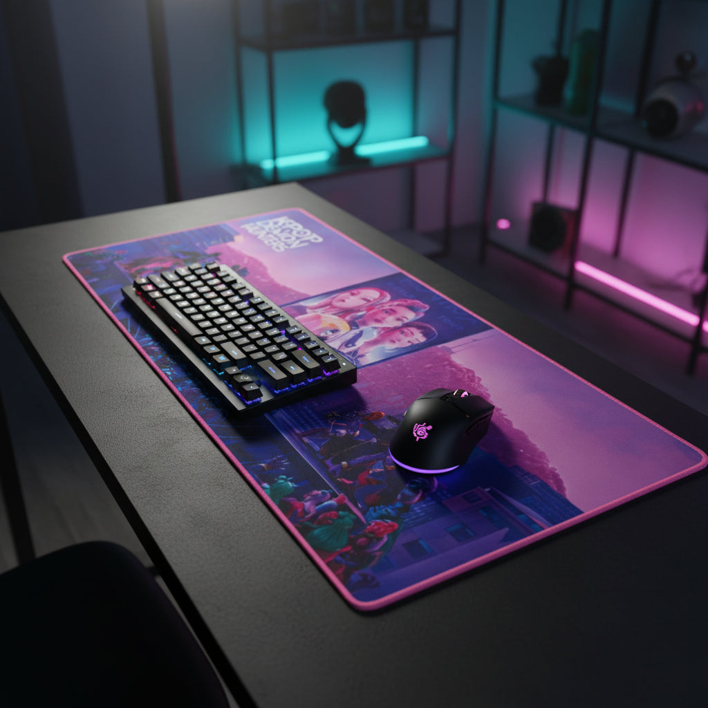 Tapis de souris XL Huntr/x - KPop Demon Hunters 80x35 cm
