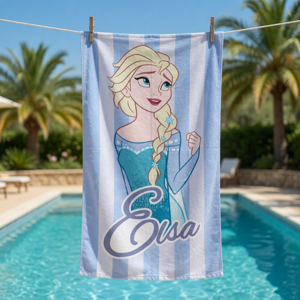 Serviette de plage La Reine des Neiges - 70 x 140 cm