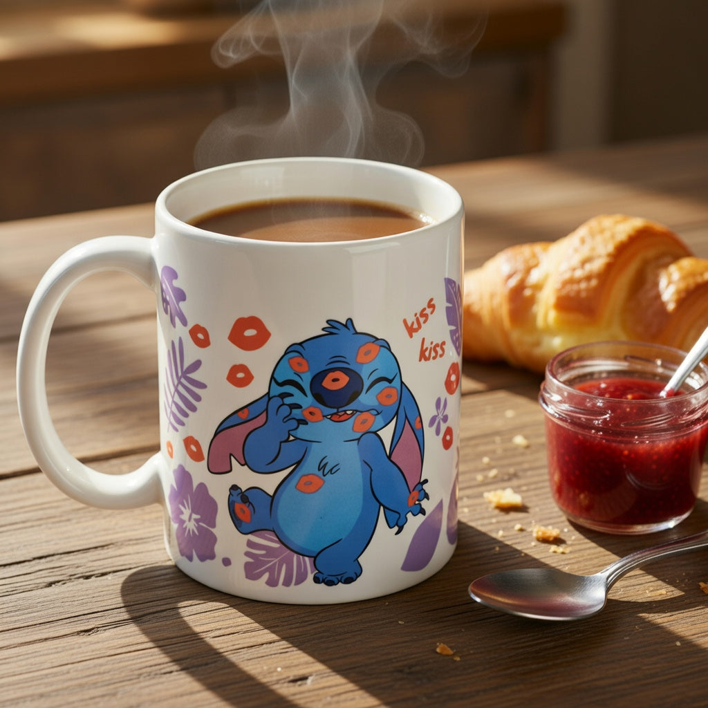 Mug Stitch & Angel Love - 325 ml