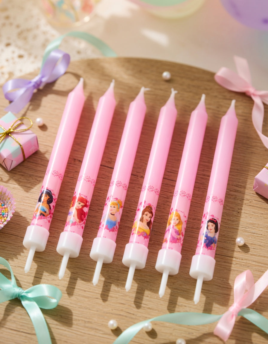 8 Bougies Anniversaire Princesses Disney