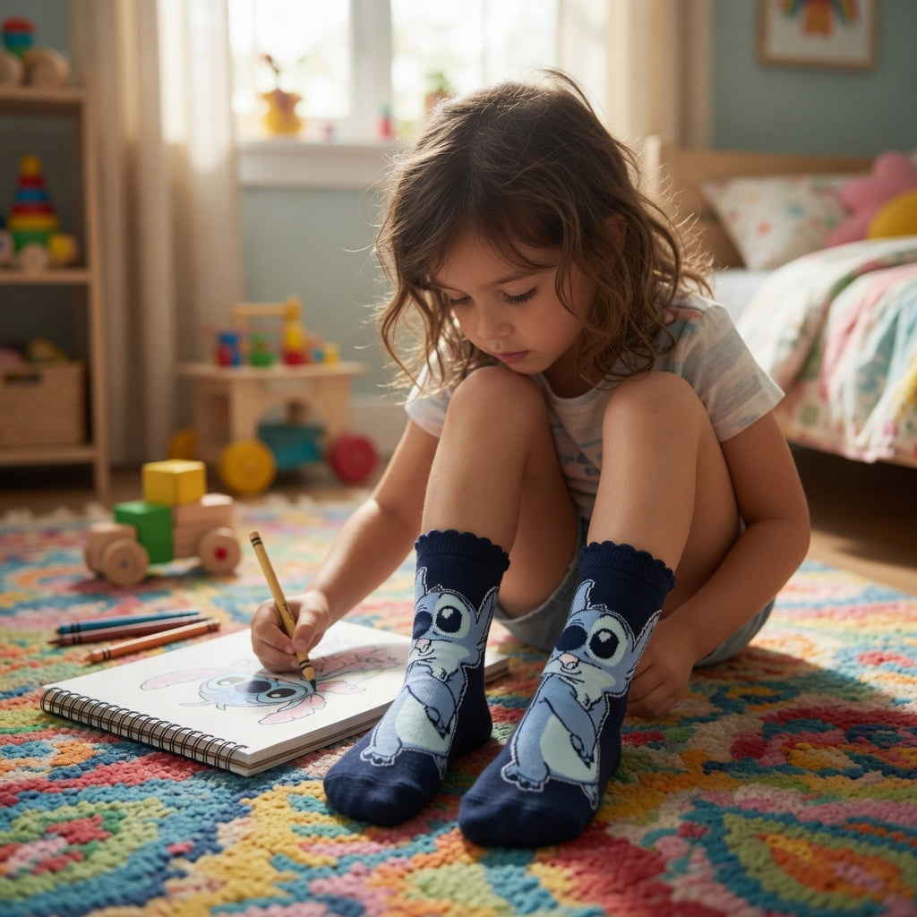 Set 3 paires de chaussettes Stitch & Angel